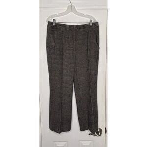 Akris Women's Cashmere Cropped Dress‎ Pants Houndstooth Multicolor 12